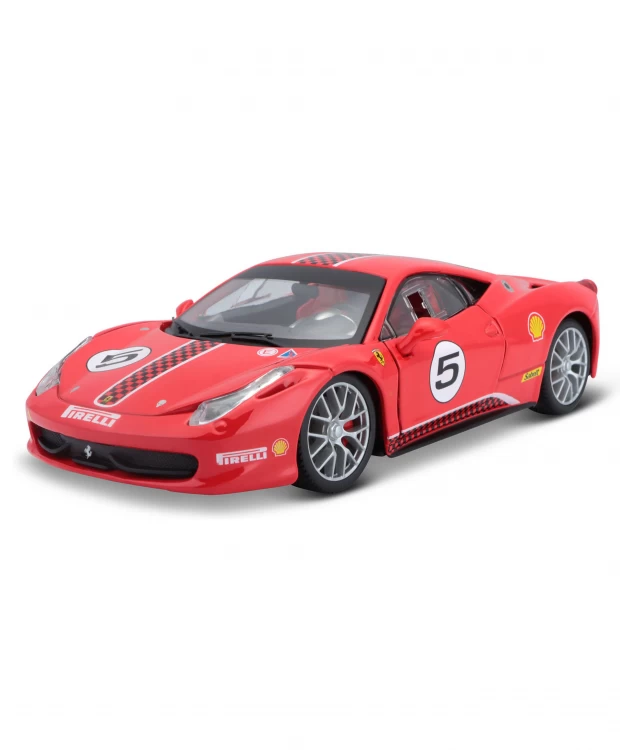 Гоночная машинка Bburago die-cast Ferrari 458 Challenge 1:24 rastar r c ferrari 458 italia 1 14