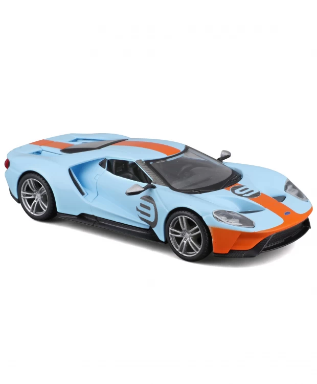 Гоночная машинка Bburago die-cast 2019 Ford GT Heritage Edition 1:32 bburago 1 32 scale 2018 ford gt heritage edition 1 alloy luxury vehicle diecast cars model toy collection gift
