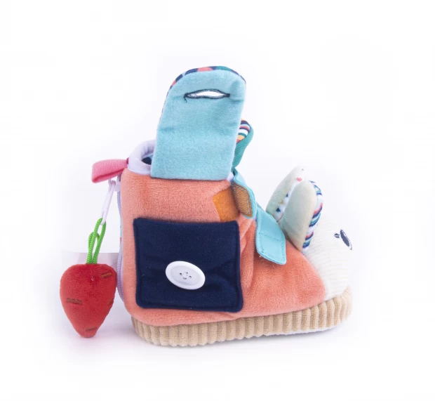 фото Развивающая обучающая игрушка для малышей ботинки happy snail