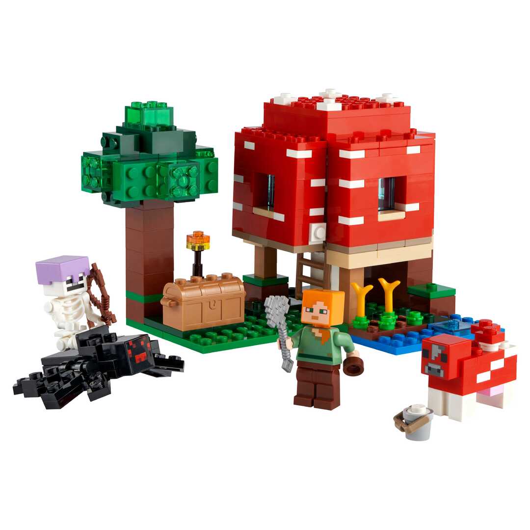 LEGO Minecraft Конструктор Грибной дом 21179 - фото 2