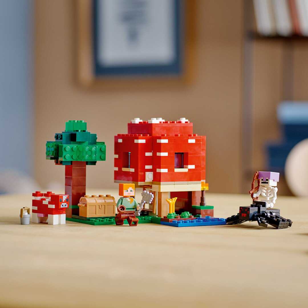LEGO Minecraft Конструктор Грибной дом 21179 - фото 4