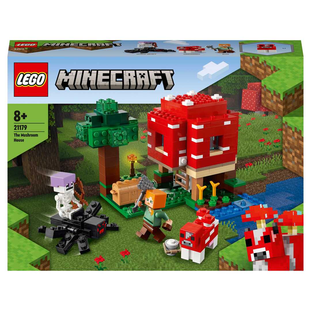 LEGO Minecraft Конструктор Грибной дом 21179 - фото 5