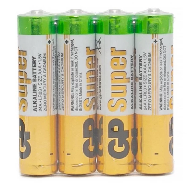 Батарейки GP Super эконом AAA/LR03/24A GP24ARS-2SB4 алкалин. 4шт/уп батарейки gp super эконом aaa lr03 24a gp24ars 2sb4 алкалин 4шт уп