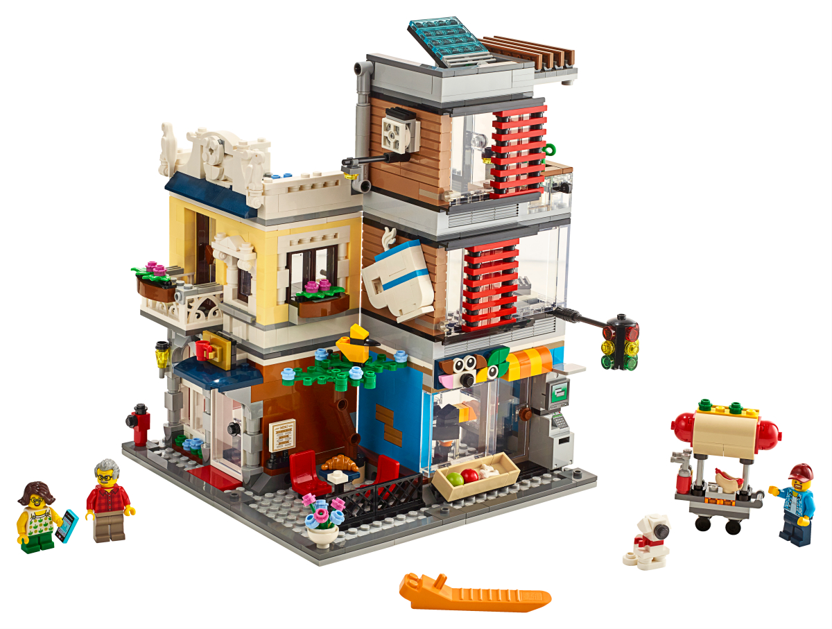 LEGO CREATOR Конструктор "Зоомагазин и кафе в центре города" 31097 - фото 2