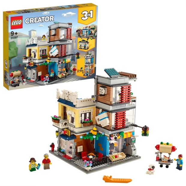 

LEGO CREATOR Конструктор "Зоомагазин и кафе в центре города"