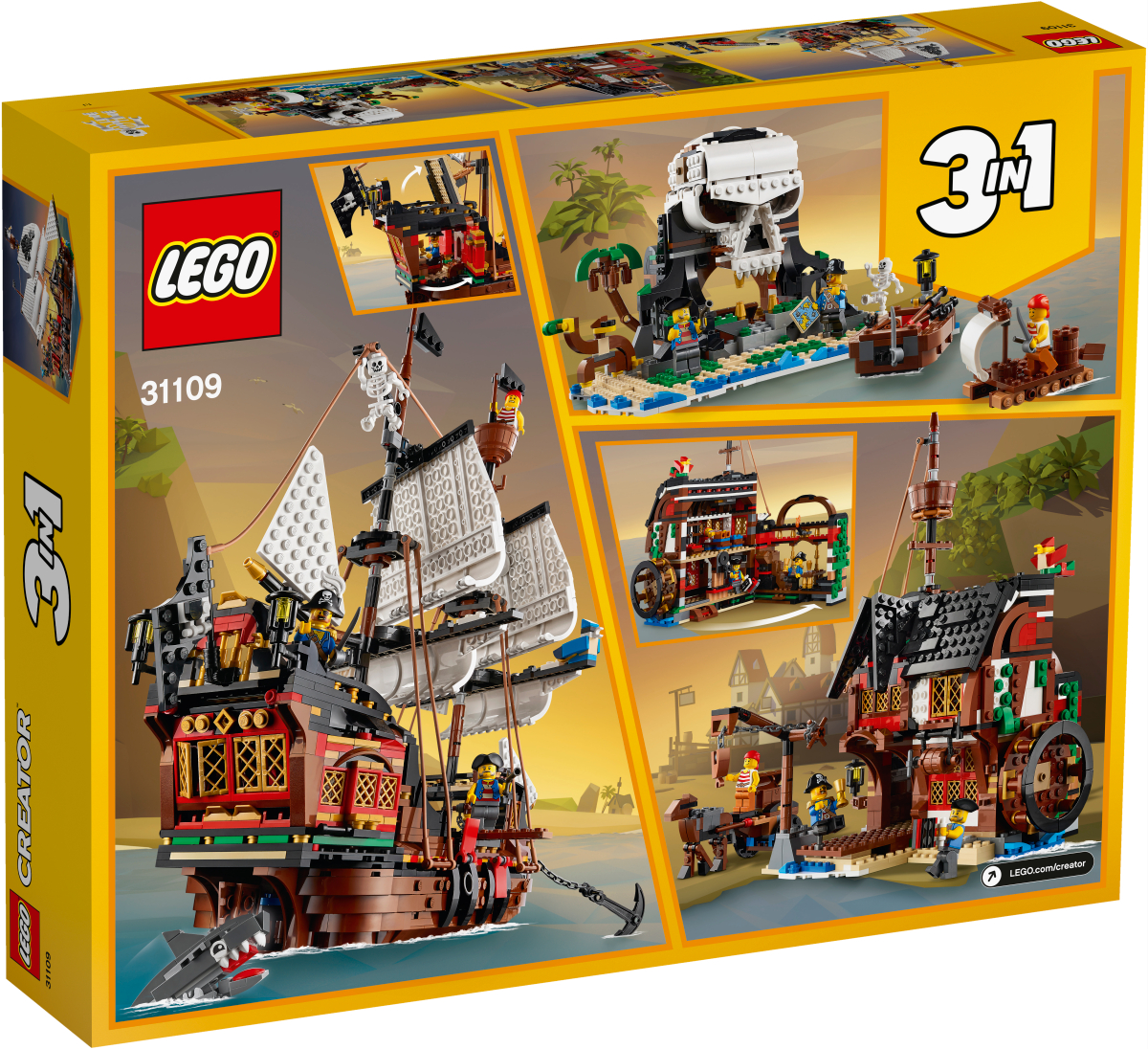 LEGO CREATOR Конструктор "Пиратский корабль" 31109 - фото 4