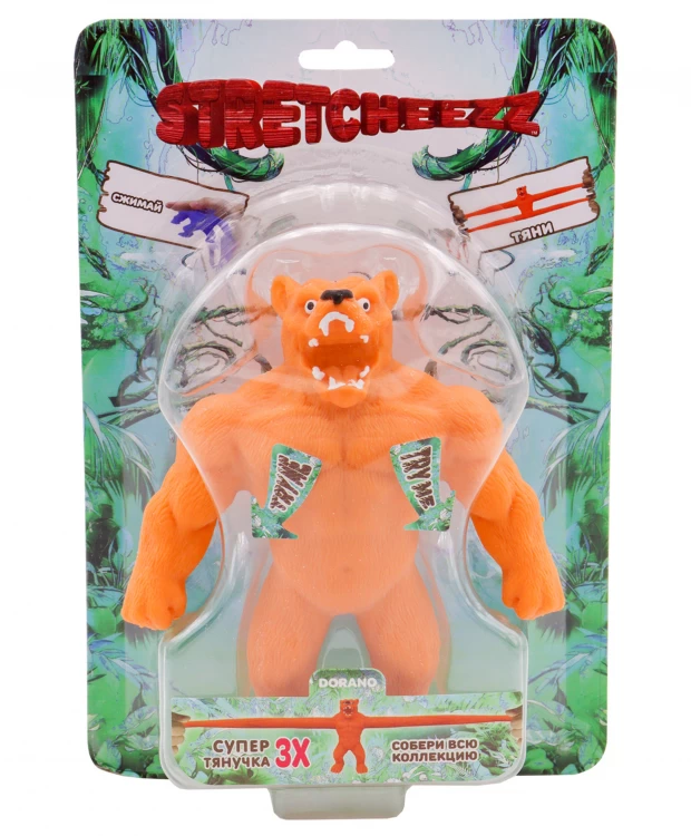 Фигурка-тянучка Stretcheezz Оранжевый волк 14 см
