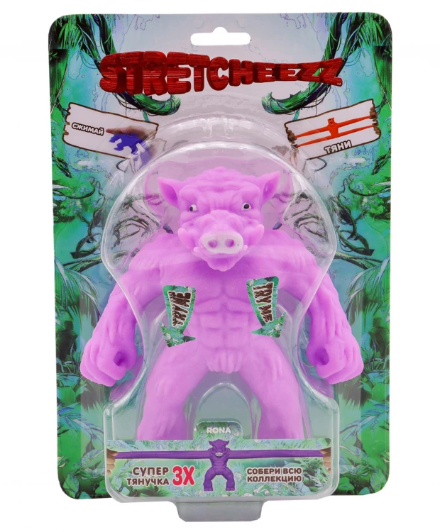 Фигурка-тянучка Stretchapalz Розовый кабан