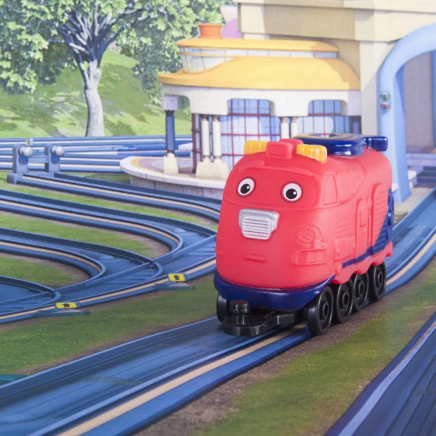 фото Chuggington паровозик в блистере джекман