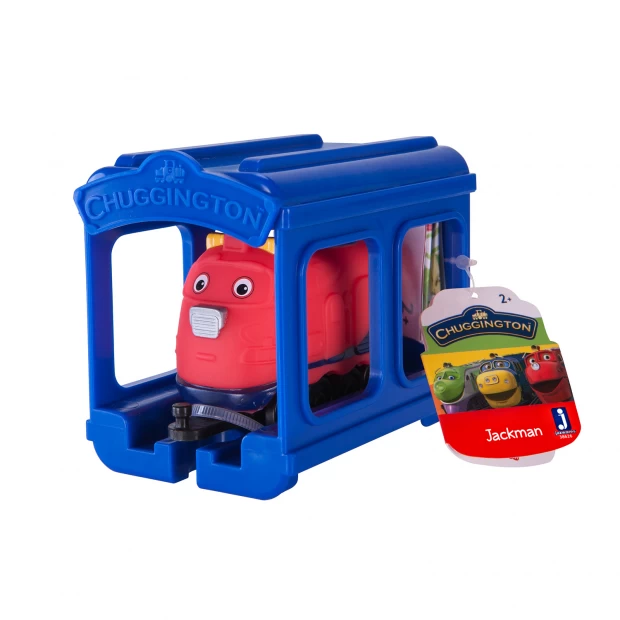 фото Chuggington набор паровозик джекман с гаражом