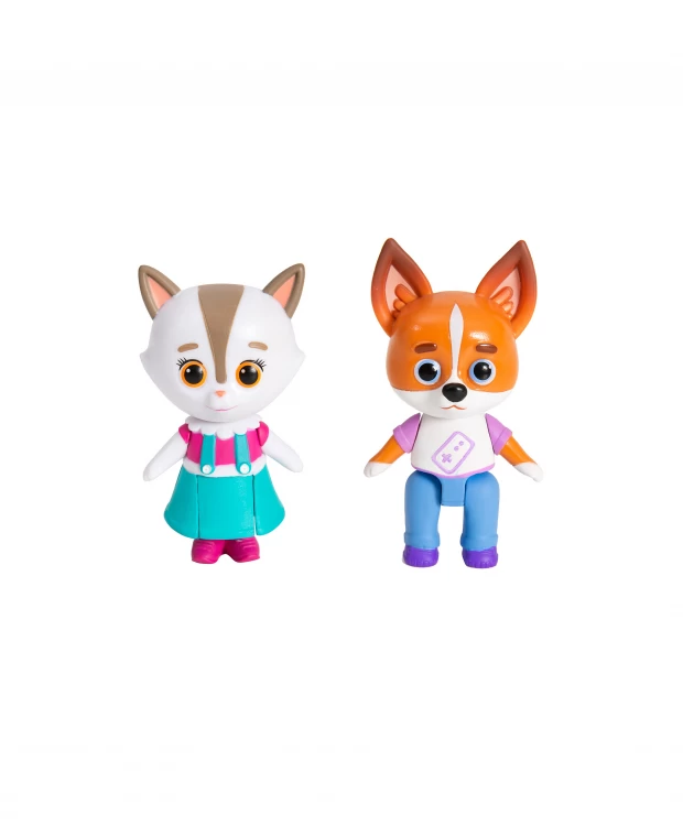 Набор пластиковых фигурок Кошечки-Собачки Дэн и Алиса кошечки собачки набор пластиковых фигурок 5 5 см 6 героев