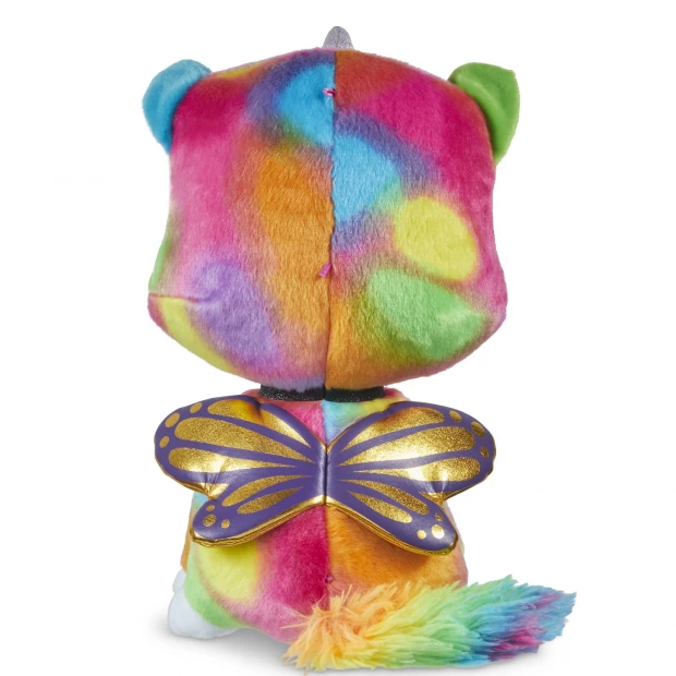 фото Радужно бабочково единорожная кошка мягкая игрушка мифическая фелисити