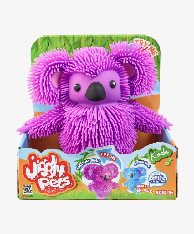 Игрушка интерактивная Jiggly Pets Коала фиолетовая