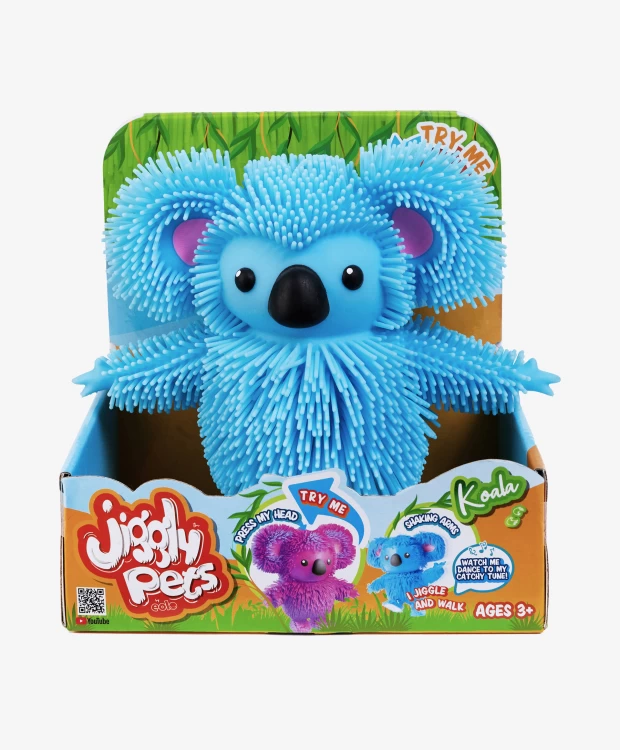 Игрушка интерактивная Jiggly Pets Коала голубая - фото 4