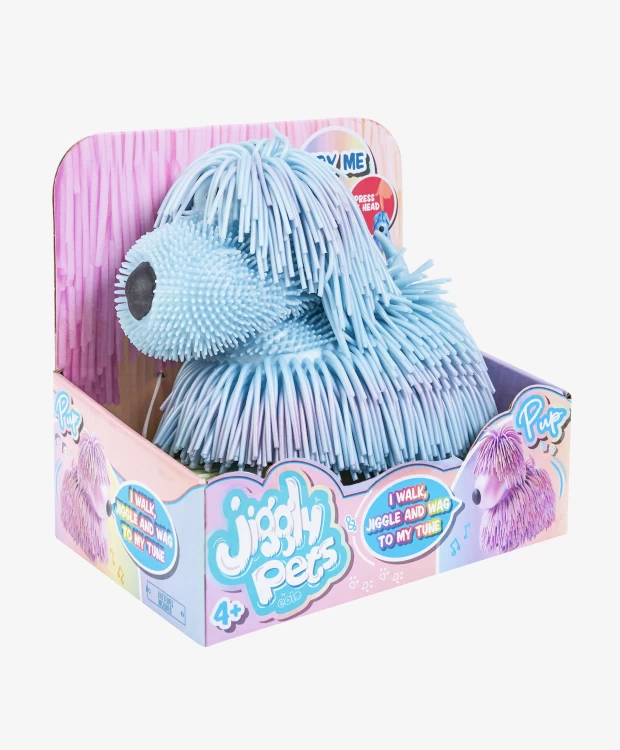 Игрушка интерактивная Jiggly Pets Щенок Пап голубой - фото 6