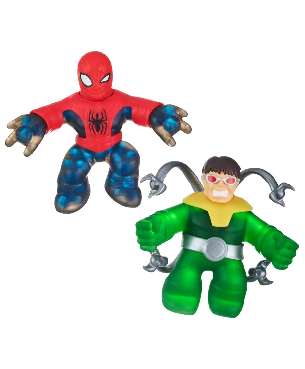 фото Игровой набор тянущихся фигурок гуджитсу человек-паук и доктор осьминог goojitzu