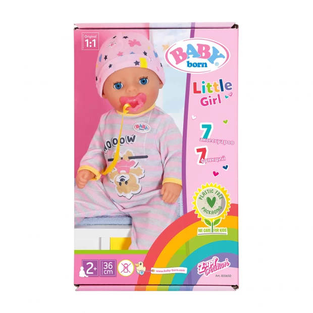 Кукла интерактивная Zapf creaton Baby Born Маленькая девочка
