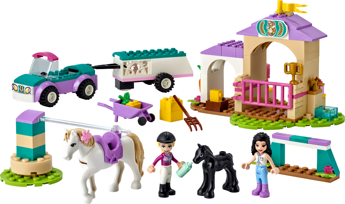 LEGO FRIENDS Конструктор "Тренировка лошади и прицеп для перевозки" 41441 - фото 2