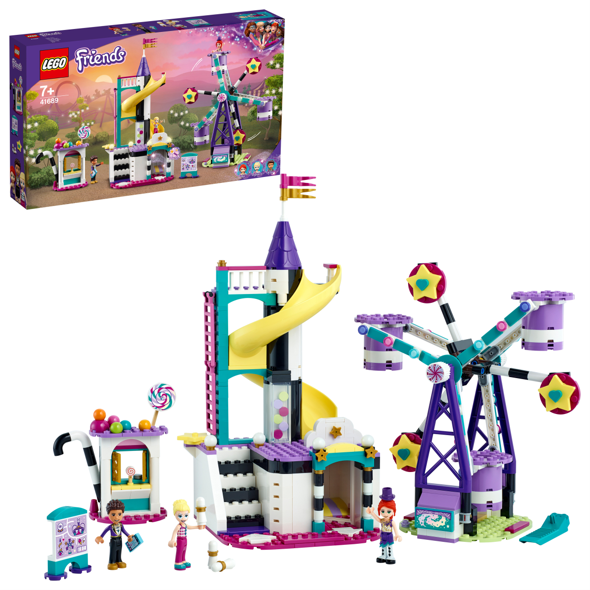 фото Lego friends конструктор &quot;волшебное колесо обозрения и горка&quot;