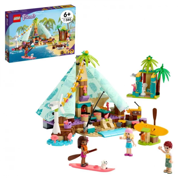 цена LEGO Friends Конструктор Кэмпинг на пляже