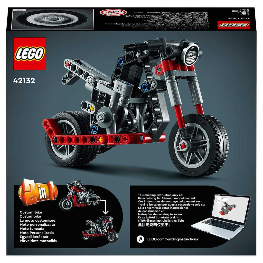 LEGO Technic Конструктор "Мотоцикл" 42132 - фото 3