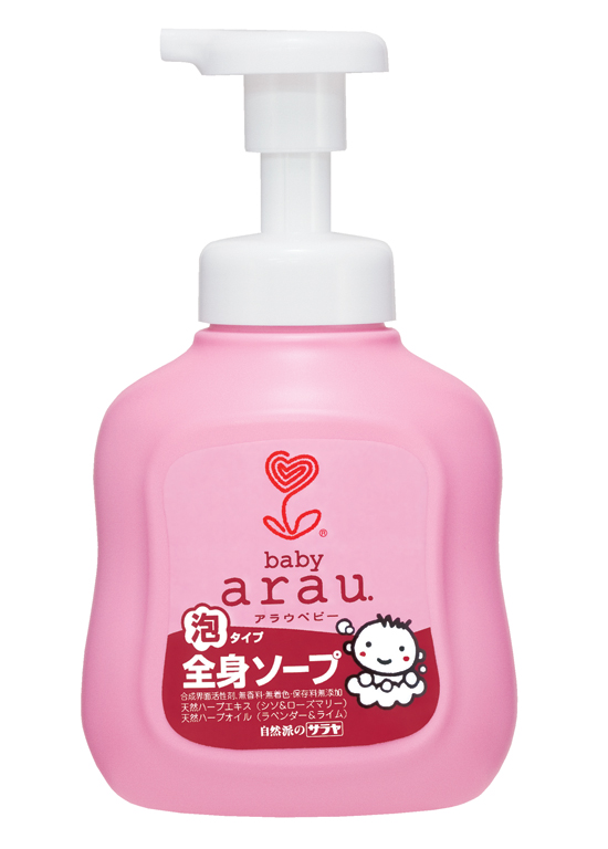 

Arau Baby Foaming Full Body Soap 450ml - гель для купания малышей 450 мл., 4973512257155