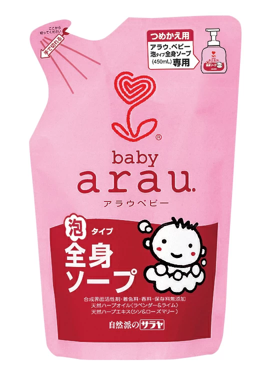 Arau Baby Foaming Full Body Soap Refill 400ml - гель для купания малышей 400мл. (картридж)