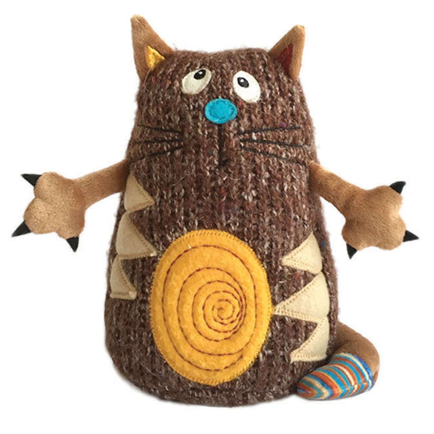 

Мягкая игрушка Gulliver Кот Котейка, 15 см коричневый, 51-K49204F