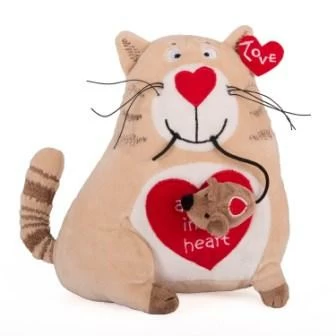 

Мягкая игрушка Gulliver Кот и мышь «Любовь с первого взгляда», 20 см