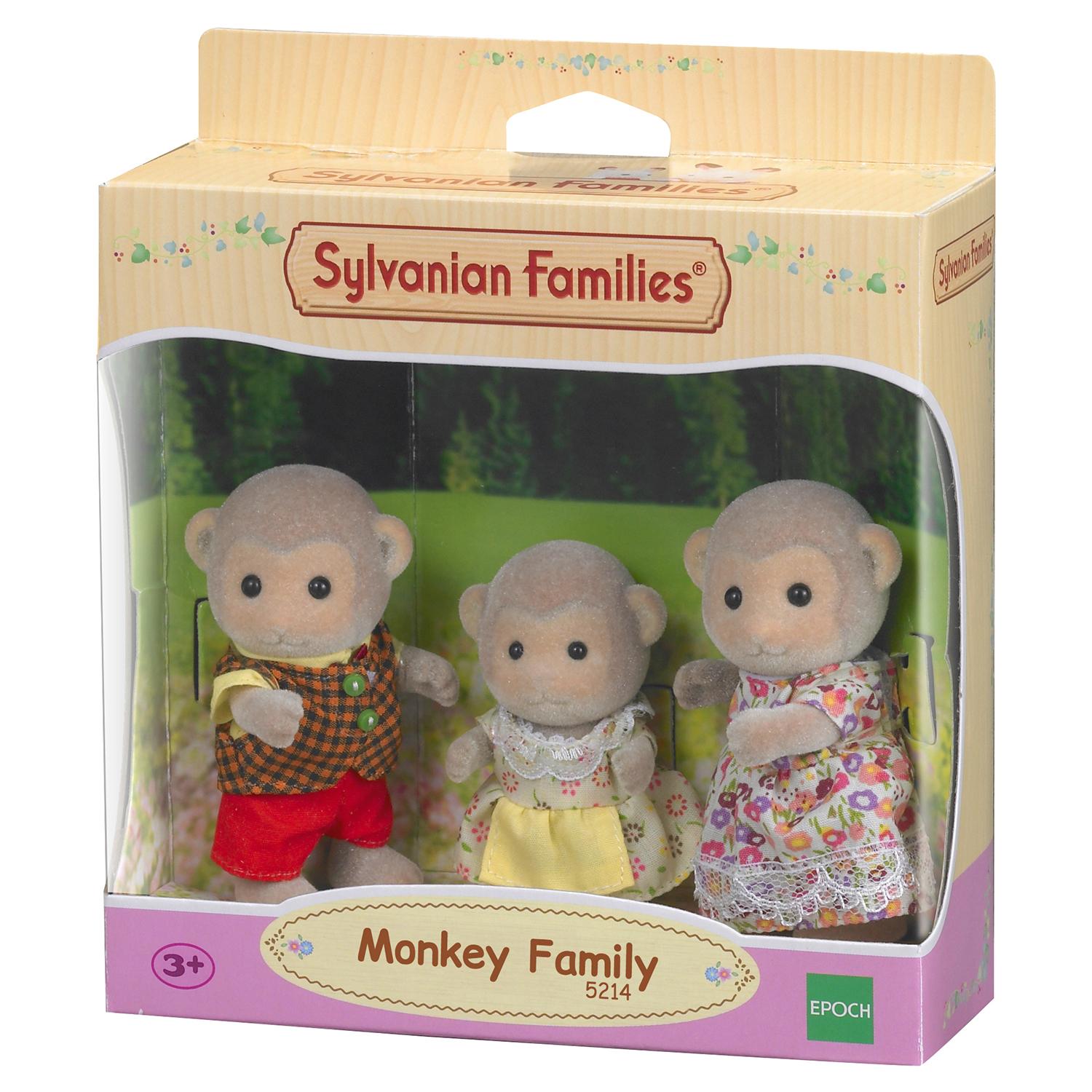 фото Sylvanian families набор &quot;семья обезьян&quot;, 3 фигурки