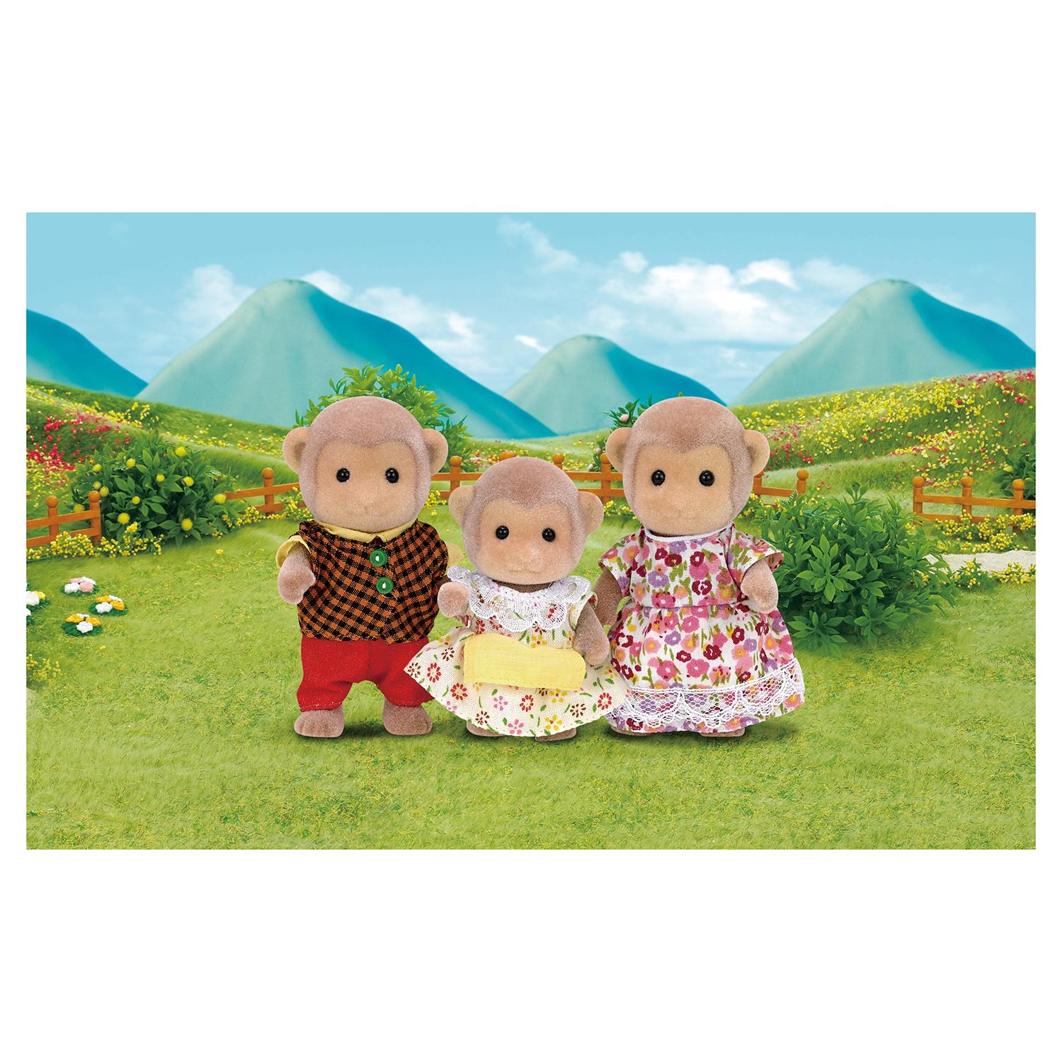 фото Sylvanian families набор &quot;семья обезьян&quot;, 3 фигурки