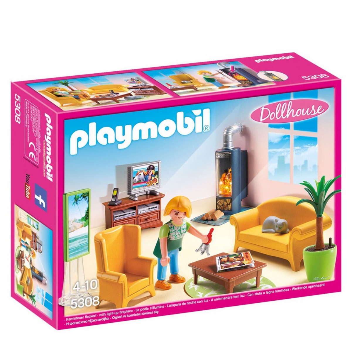 Playmobil Конструктор Гостиная с камином 5308pm - фото 1