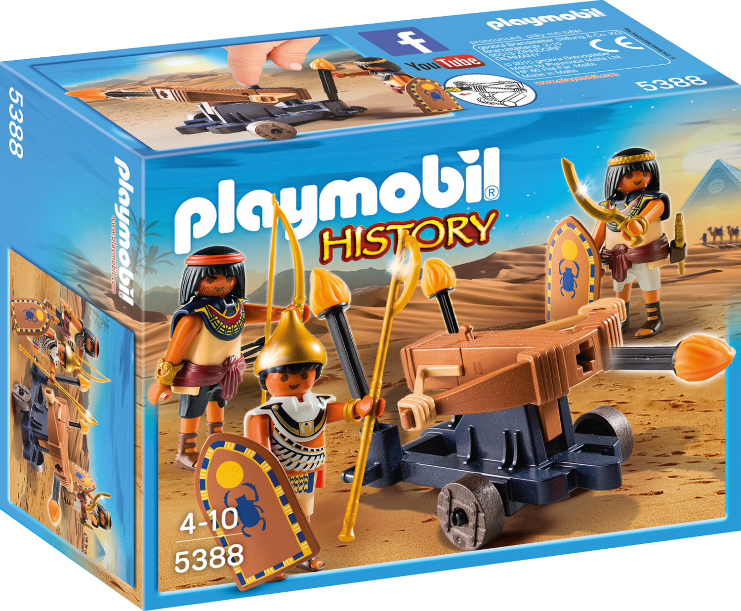 

Конструктор Playmobil Римляне и Египтяне: Египетский солдат с Баллистой, 5388pm