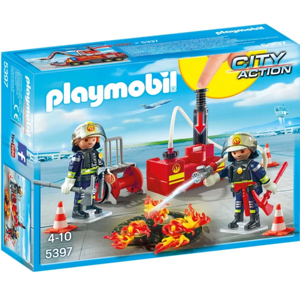 Playmobil Конструктор Операция по тушению пожара с водяным насосом - фото 1