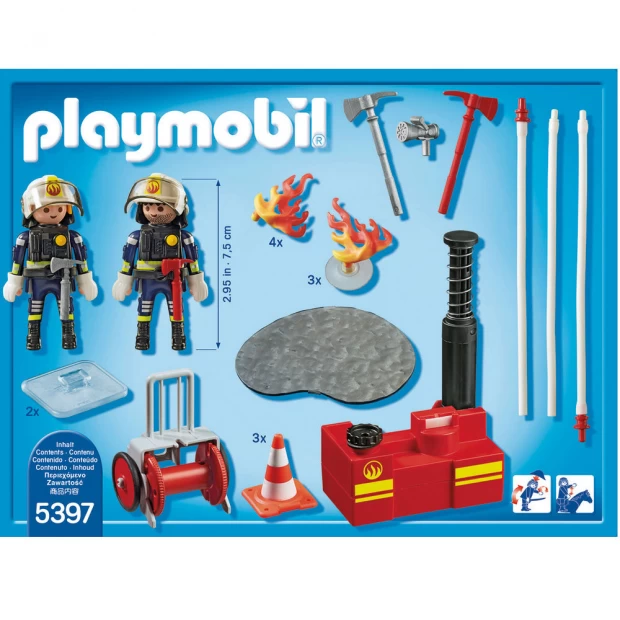 Playmobil Конструктор Операция по тушению пожара с водяным насосом - фото 3
