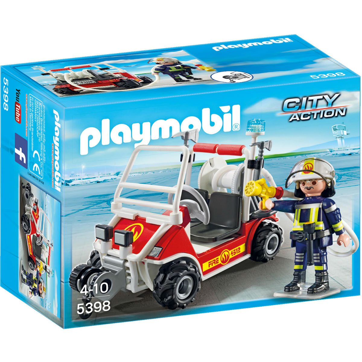 

Конструктор Playmobil Городской Аэропорт: Пожарный квадроцикл, 5398pm