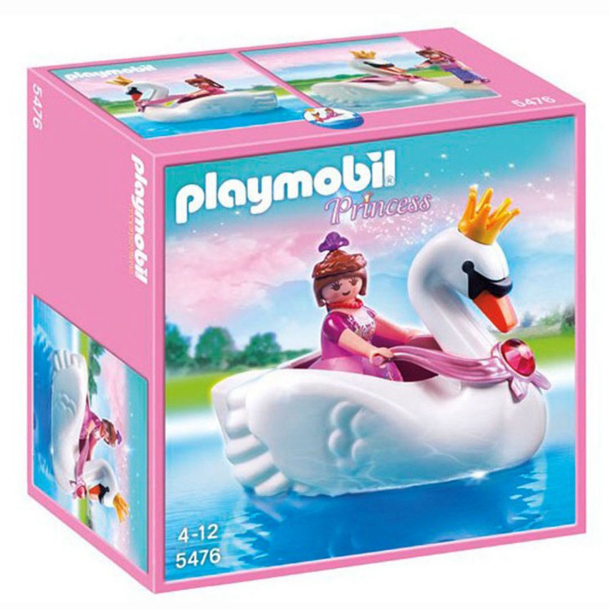 фото Замок кристалла: принцесса на лодке-лебеде playmobil