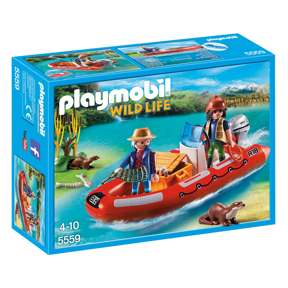 фото Конструктор playmobil в поисках приключений: лодка с браконьерами