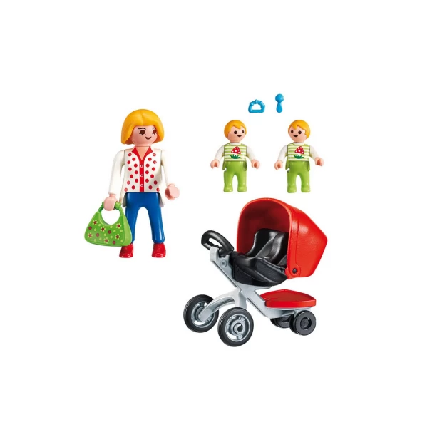 Playmobil Конструктор Мама с близнецами в коляске - фото 2