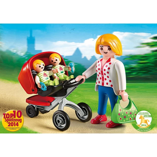 Playmobil Конструктор Мама с близнецами в коляске - фото 3
