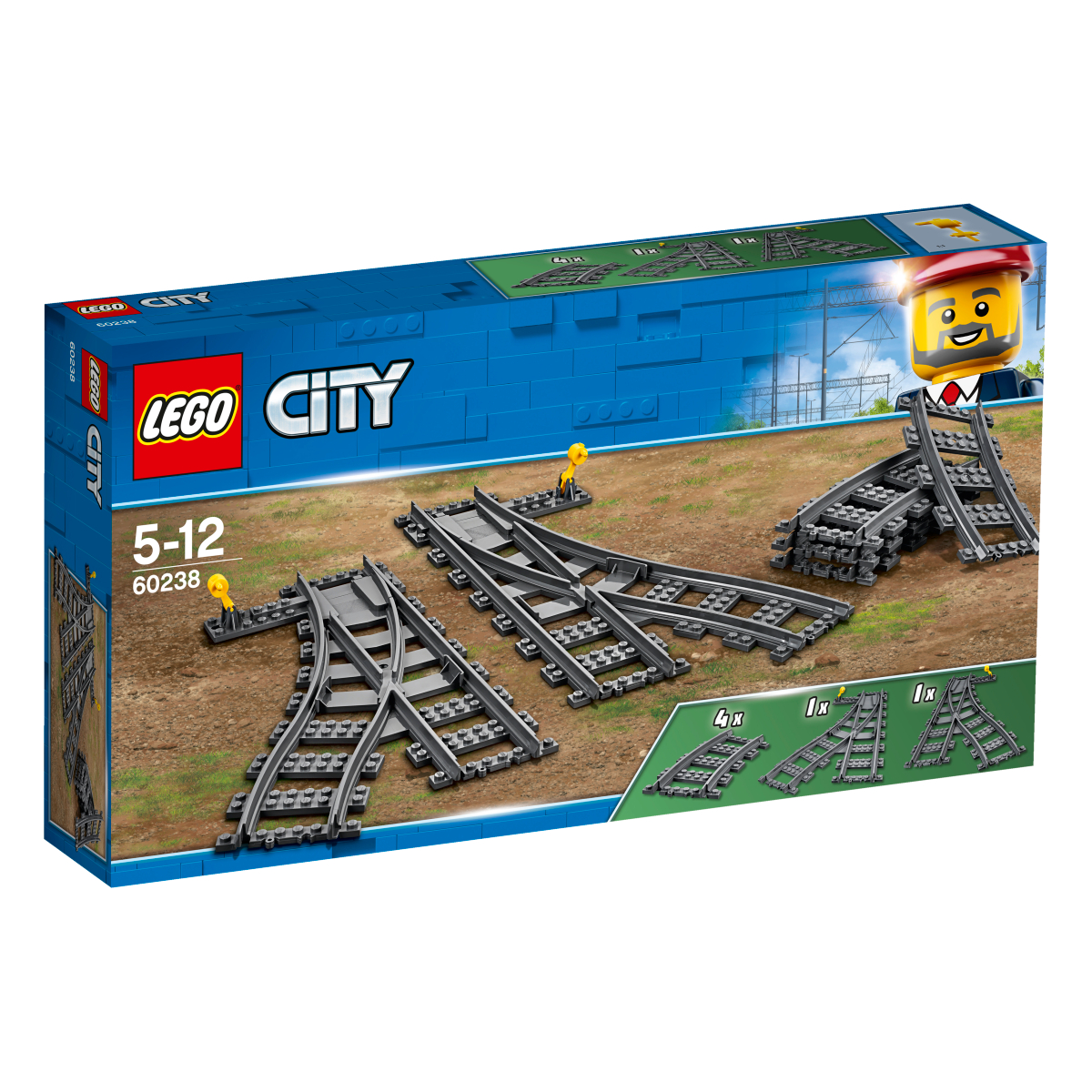 LEGO CITY Конструктор "Железнодорожные стрелки" 60238 - фото 3