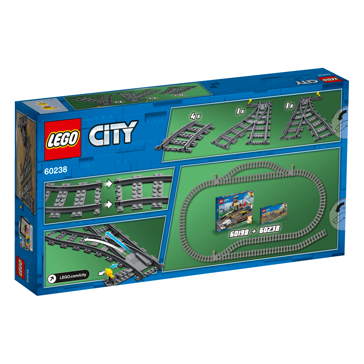 LEGO CITY Конструктор "Железнодорожные стрелки" 60238 - фото 4
