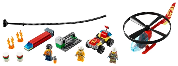 LEGO CITY Конструктор "Пожарный спасательный вертолёт"