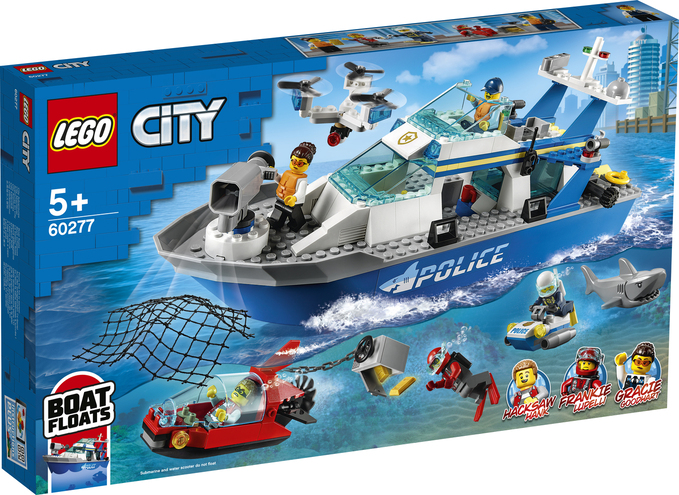 LEGO CITY Конструктор "Катер полицейского патруля"