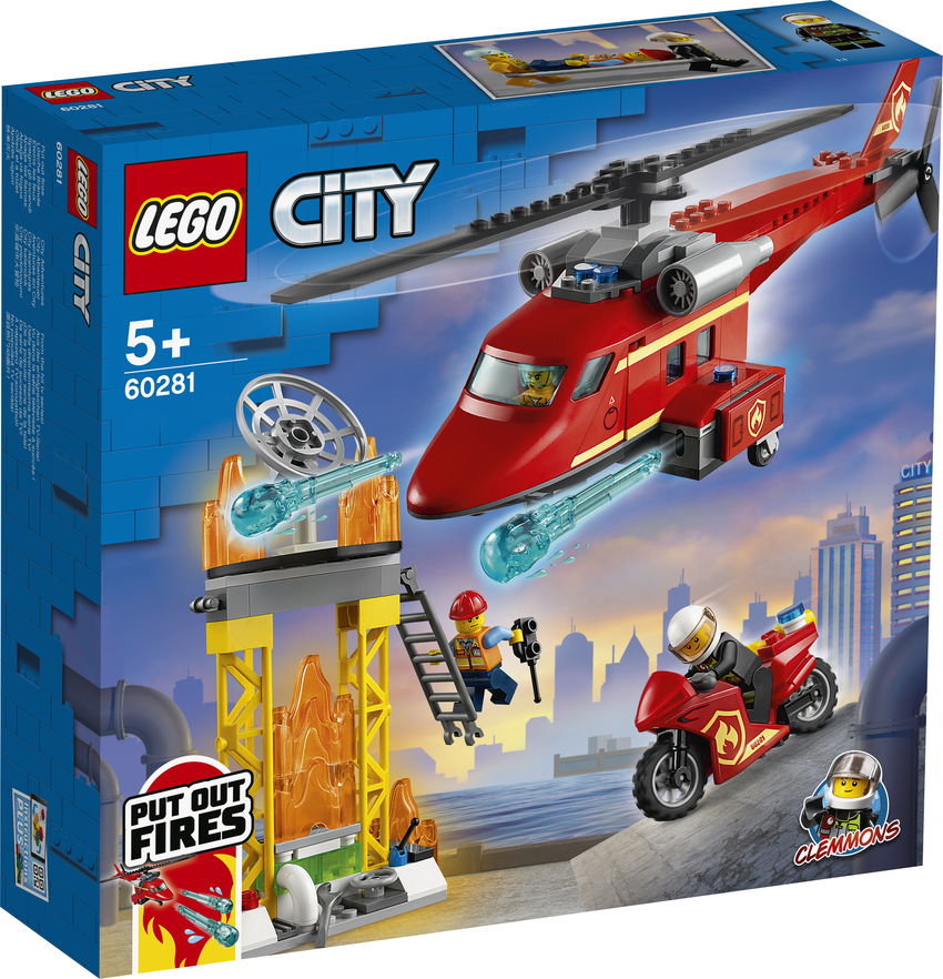 LEGO CITY Конструктор "Спасательный пожарный вертолёт"