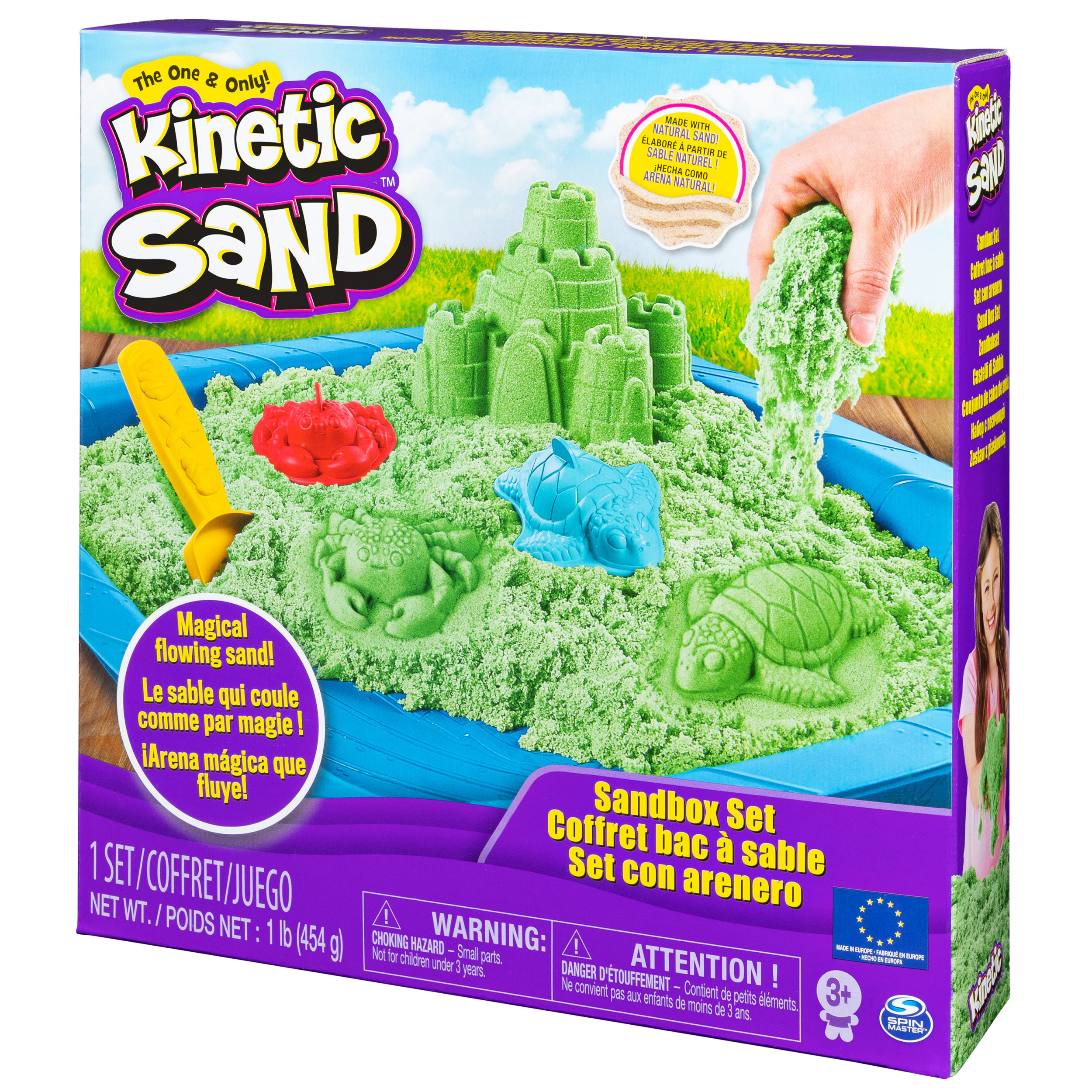 Kinetic Sand Кинетический песок Набор для лепки Песочница с формочками 6029059