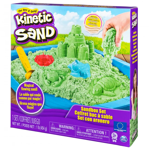 Kinetic Sand Кинетический песок Набор для лепки Песочница с формочками