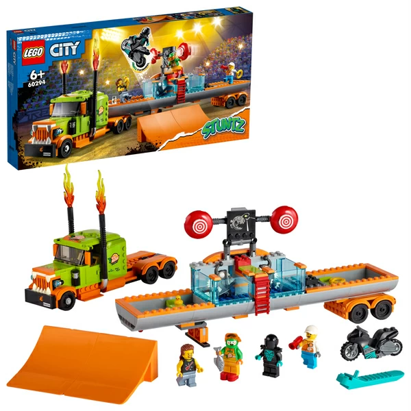LEGO CITY Конструктор Грузовик для шоу каскадёров цена и фото