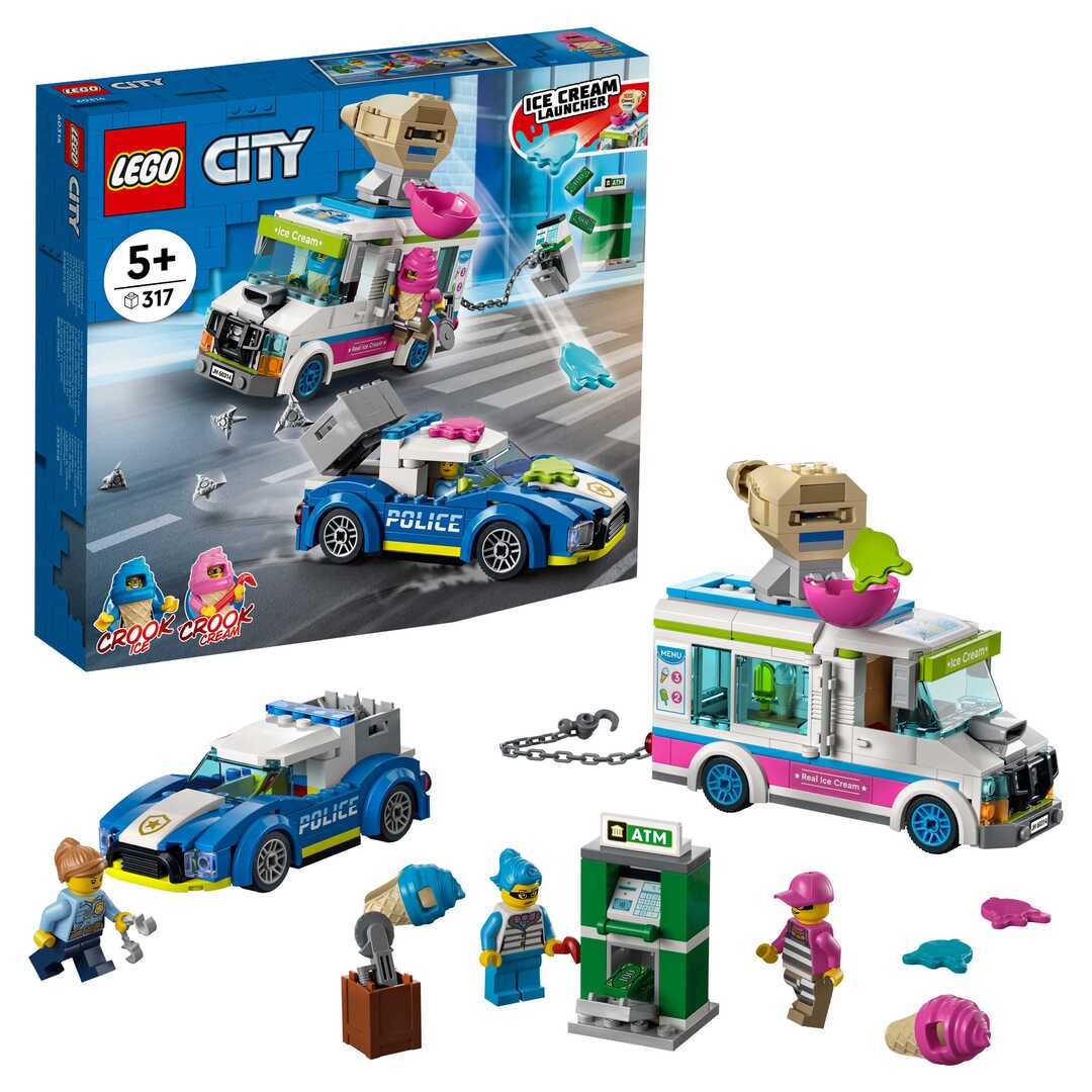 LEGO City Police  Конструктор "Погоня полиции за грузовиком с мороженым" 60314 - фото 1