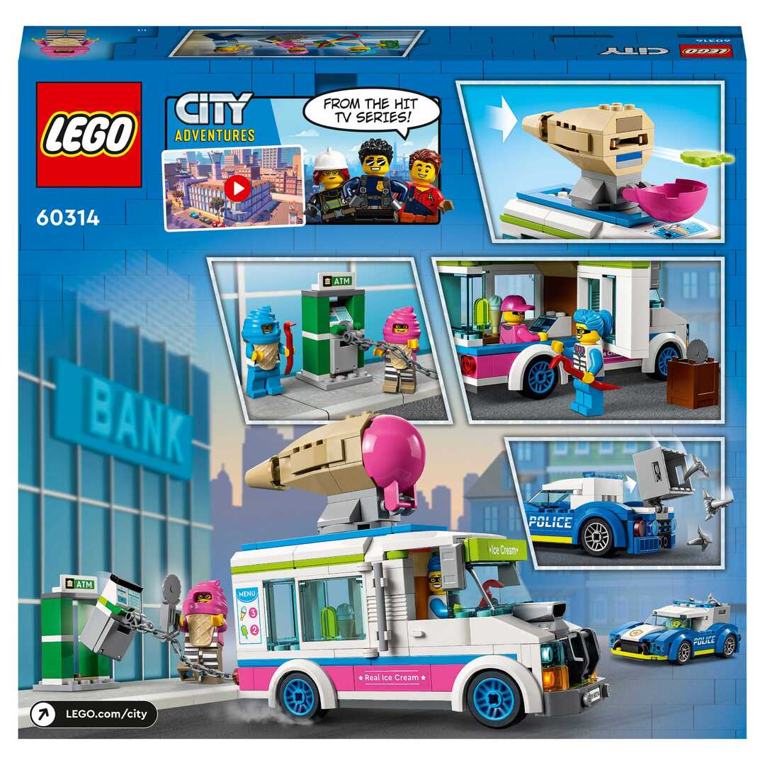 LEGO City Police  Конструктор "Погоня полиции за грузовиком с мороженым" 60314 - фото 3
